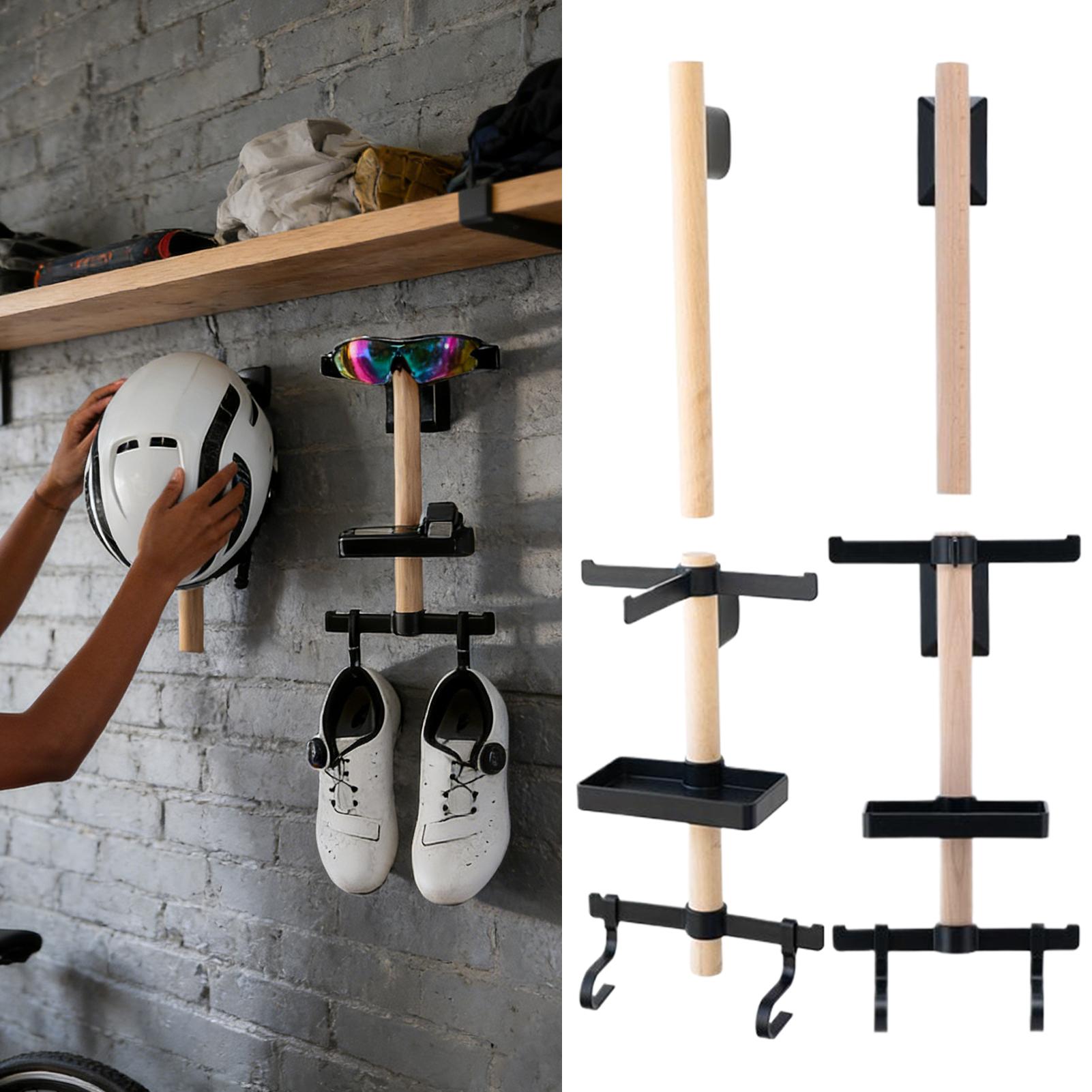 Cycling Gear Wall Storage - حامل تخزين معدات ركوب الدراجات مثبت