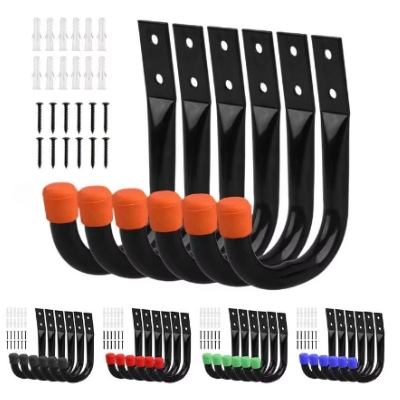 6 قطعة/المجموعة دراجة جدار جبل - مراجعة Cycling Gear Wall Storage وسعره