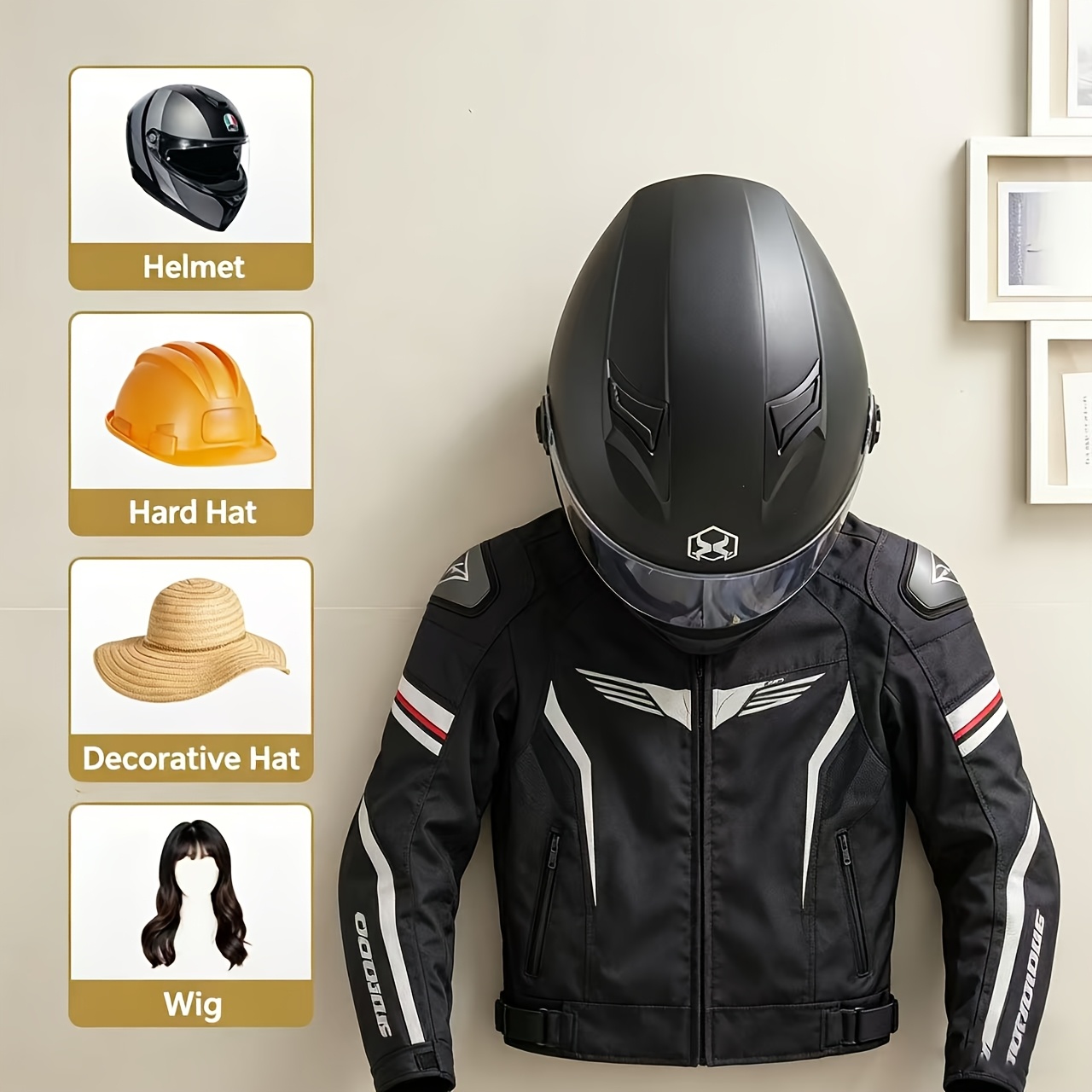 حامل خوذة الدراجات النارية من  - مراجعة Cycling Gear Wall Storage وسعره