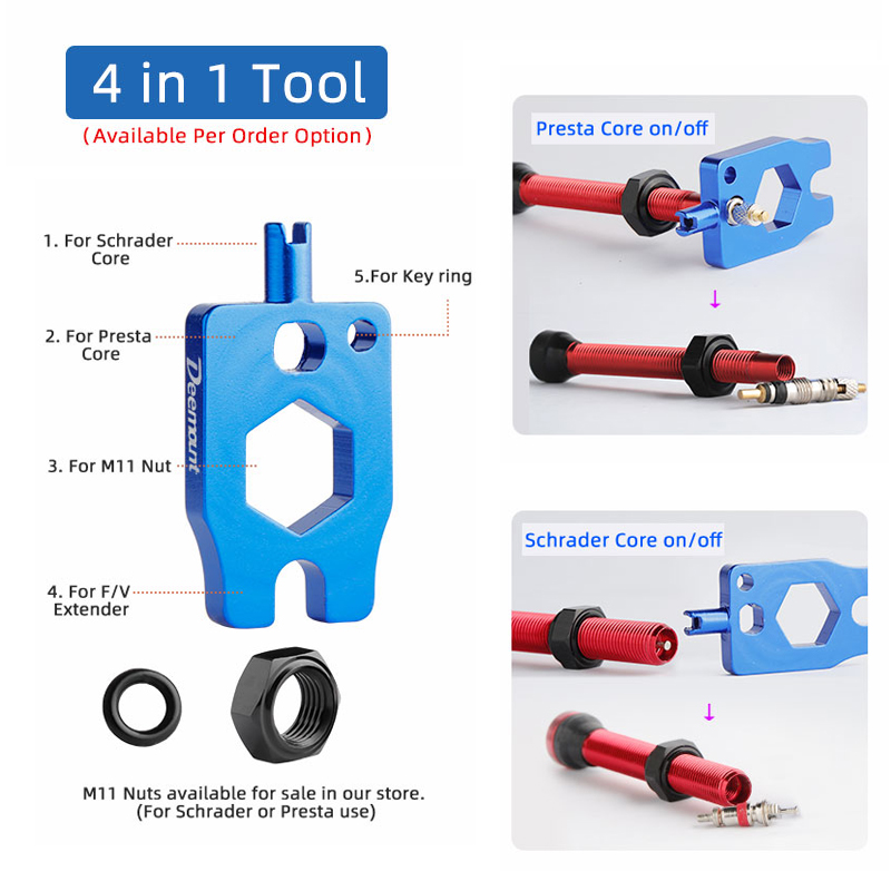 Deemount النحاس بريستا صمام ال - مراجعة Cycling Gear Parts وسعره