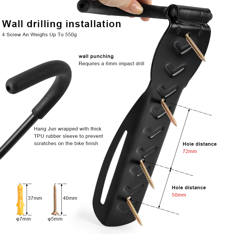حامل دراجة للتعليق على الحائط، - مراجعة Cycling Gear Wall Storage وسعره